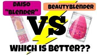 Daiso "blender" VS Beautyblender