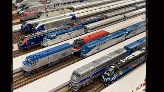 Modern 2022 Ho Scale Amtrak Trains Compilation! 4K