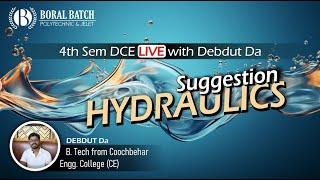4th Sem DCE: Hydraulics_Suggestion Class-2025