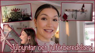 JULPYNTAR OCH GÖR IORDNING JULGODIS BORDET  VLOGG 153 - AMANDA MARIN