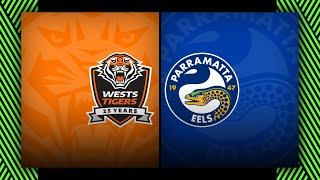 NRL Extended Highlights 2025 | Wests Tigers v Eels  | Pre-Season, Week 3