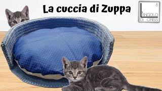 Cuccia all'uncinetto "CAT&DOG" - PER CANI E GATTI