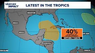 Watching for the potential of tropical development in the western Caribbean