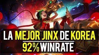 LA MEJOR JINX DE COREA 92% WINRATE   ---  W/T/F!!!!!!!!!! PARTE 2