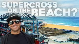 Supercross Racing ON THE BEACH??