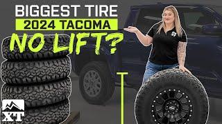 The Biggest Tire Size for 2024 Toyota Tacoma Without a Lift Kit!