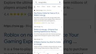 play roblox or other games for free on now.gg