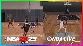 NBA 2K25 Gameplay vs. NBA Live Gameplay...