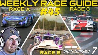  Very ODD Races with LOTS of CRASHES this week on Gran Turismo 7|| Weekly Race Guide - Week 42 2024