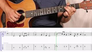 How to Play the Melody to Precious Memories by George Jones on Guitar with TAB