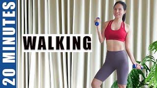 Low Impact, High Burn ! 20 Min Standing Walk to Boost Energy & Burn Calories