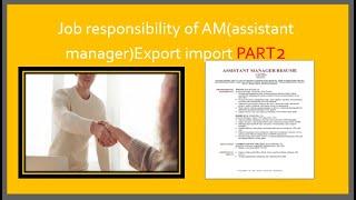 JOB PART 2 Maintain & manage all documentary records for all import shipments | import jobs