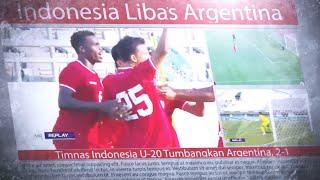 CETAK SEJARAH !!!! INDONESIA LIBAS ARGENTINA, 2-1