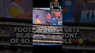 FOOTBALL FAN GETS REJECTED IN FRONT OF 50,000 PEOPLE!!! #shortsfeed #shorts #gym #gymlife