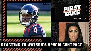 Molly Qerim's passionate response to Deshaun Watson's $230M guaranteed contract | First Take