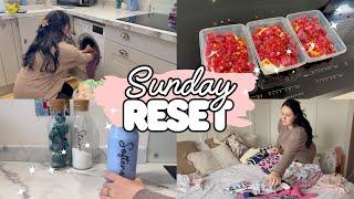 SUNDAY RESET | Mum of 4 with a newborn | Clean and get organised with me for the week ahead