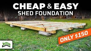 How To Build A Level DIY Shed Foundation