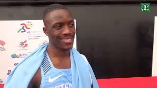 LETSILE TEBOGO'S INTERVIEW AFTER THE 200M MEN'S FINAL  AT THE AFRICAN SENIOR ATHLETICS CHAMPS 2022