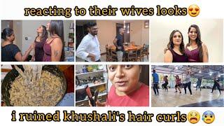 Uma and Khushalis amazing party look| their husbands reaction|Creamy mushroom pasta| MKvlogs