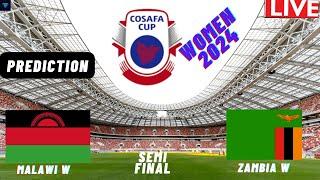 Malawi vs Zambia Semi Final Women's COSAFA CUP 2024