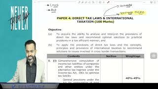 CA FINAL DT REGULAR MAY/NOV-25 DAY-1 PART-1 BASIC