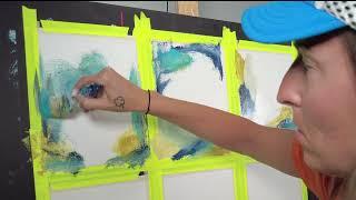 Abstract Paintings on Paper - How to Paint Abstract Art