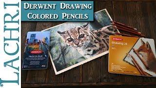 Derwent Drawing Colored Pencil Review & Demo w/ Procolour - Lachri