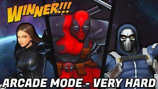 UMVC3 - ARCADE MODE - TASKMASTER/DEADPOOL/X-23!