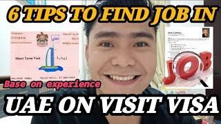 6 TIPS PARA SA PAGHANAP NG TRABAHO SA DUBAI HABANG NAKA VISIT VISA | OFW