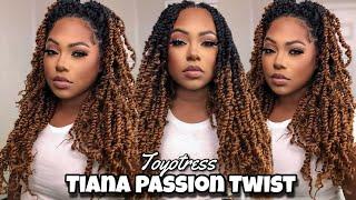 $40 Tiana Passion Twist Hairstyle | ft. Toyotress