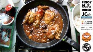 Cooking Chicken in Banana Catsup and Curry ~ Pinoy Adventure Rider Style