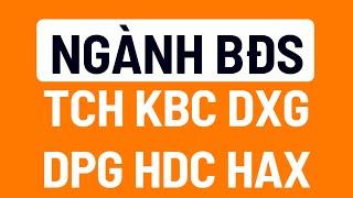 Dự báo xu hướng cổ phiếu BĐS - TCH KBC DXG DPG HDC HAX
