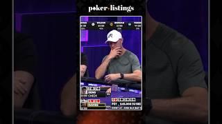 Davies gets his trips paid off for a HUGE pot! #poker #cooler #pokergo