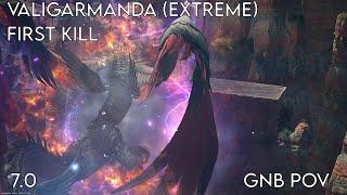 FFXIV OST Valigarmanda First Kill (Extreme) - Worqor Lar Dor [7.0] | GNB PoV