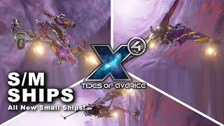 ALL S/M SHIPS - The Fighter Squadron! - X4 Tides of Avarice - Captain Collins