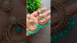 easy and beautiful diy kundan stone earring making #creative#diyearrings#youtubeshorts#shorts#viral