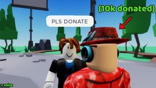 When you donate more than you raised... | Roblox PLS DONATE