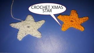 CROCHET XMAS STAR | How to crochet xmas star | Moni Craft Creation | monicraftcreation