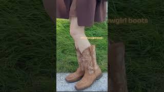 Autumn/Winter Cowboy Boot Outfit Styling  | Floral Design | Amazon Fashion