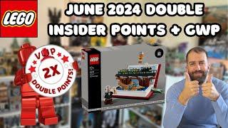 LEGO June 2024 Double Insider Points + GWP Promo