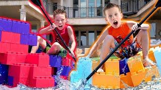 Giant Lego Boat Battle!