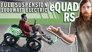 FULL SUSPENSION 1000W Electric Pedal Hybrid - Revolution eQuad RS - Utah Trikes Electric Quad