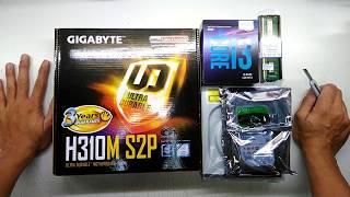 intel Core i3 8100 GIGABYTE H310M S2P Budget PC assemble