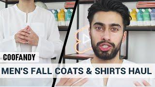 Coofandy Men's Fall Coats & Shirts Haul | Coofandy ft. Junaid Minshad