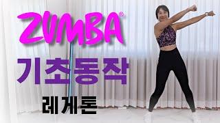 줌바 초보자를 위한 레게톤 기초 동작과 스텝을 알려 드릴께요! / zumba dance workout for beginners / Reggaeton