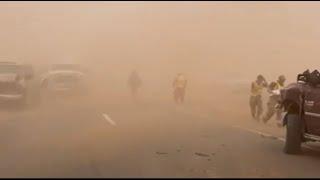 Viewer video shows dust storm, crash in Roswell, New Mexico area