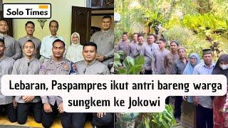 Saat, Paspampres Ikut Antri Salaman ke Jokowi & Iriana. Endingnya Bikin Ucapan Menyentuh Hati.