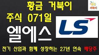 황금 거북이 주식 072일 LS 전기 산업과 함께 성장하는 27년 연속 배당주