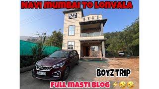 Navi mumbai to lonvala trip ️|| full masti #travel #naguuu_1947#trending #villa