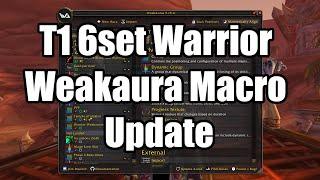 T1 6set Dps Warrior Update Weakaura Macro 2 Handed Fury